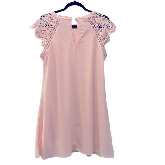 Alter’d State Blush/Pink Crochet Shoulder Small Dress - Picture 8 of 9